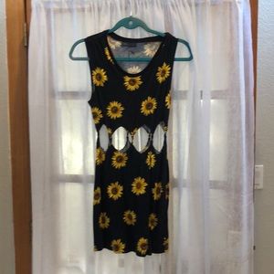 Kendall & Kylie sunflower mini dress